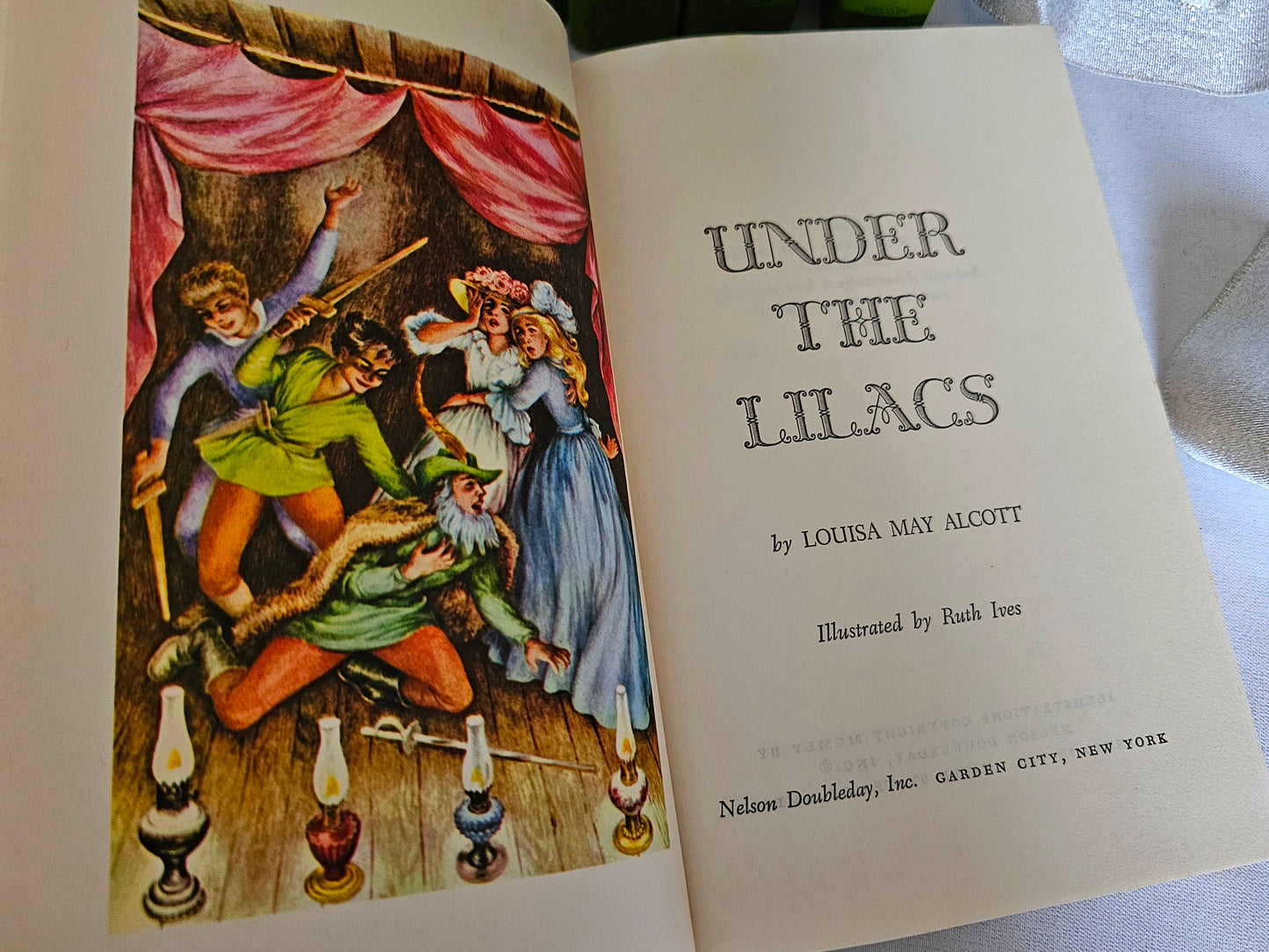 1955 Louisa May Alcott Vintage Book Set / Five Charming Illustrated Volumes / Nelson Doubleday / In Good Condition / Little Women etc.