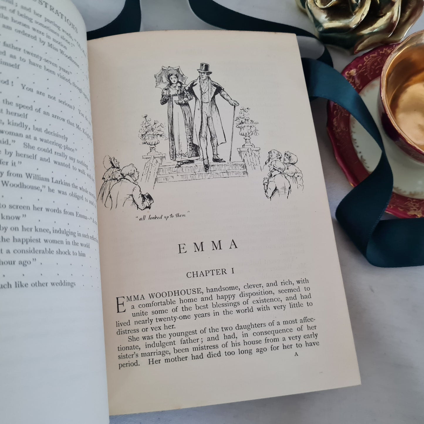 1898 Emma by Jane Austen / 1st Edition Thus / Highly Sought After Decorative Antique Edition / Illustrated by Hammond / Very Good Condition