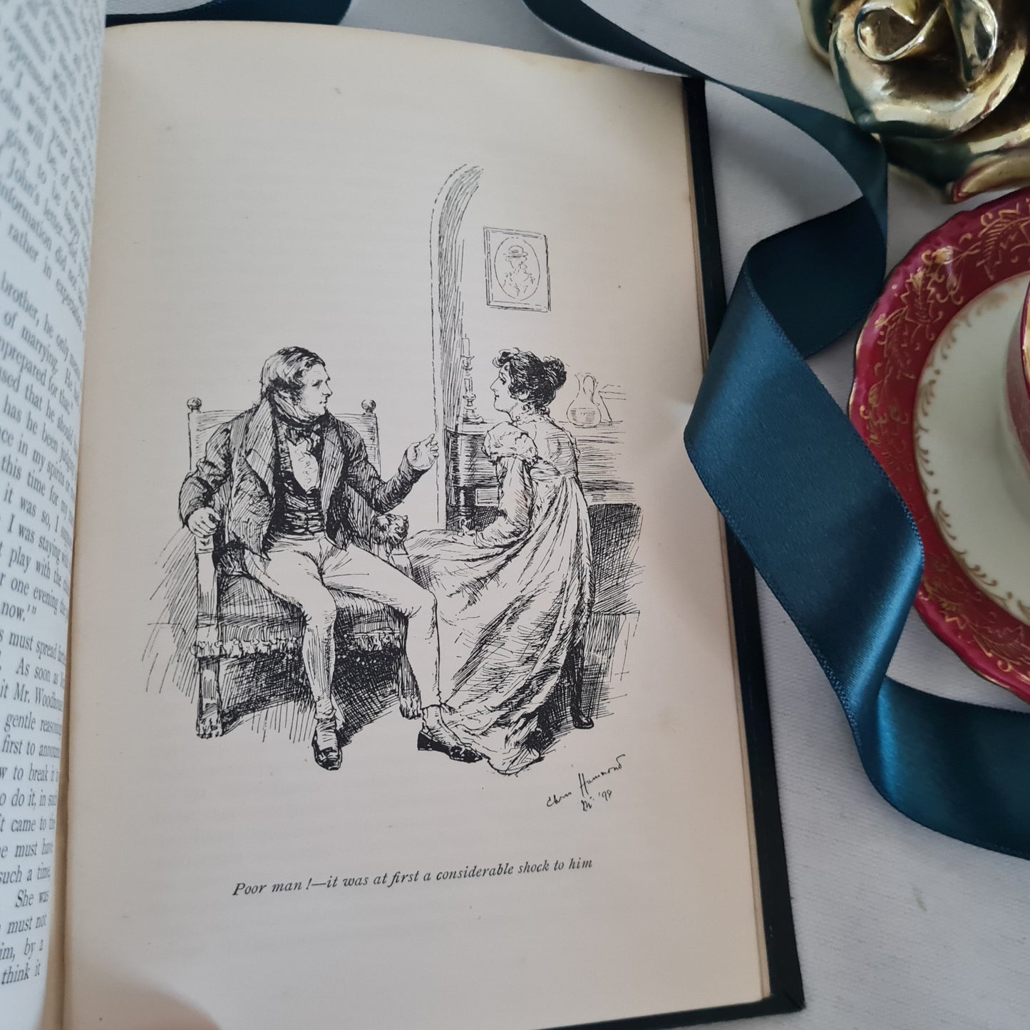 1898 Emma by Jane Austen / 1st Edition Thus / Highly Sought After Decorative Antique Edition / Illustrated by Hammond / Very Good Condition