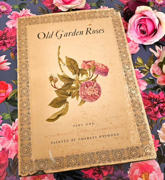 1955 Old Garden Roses - Part One by Sitwell & Russell / Beautiful Large Volume / Limited Edition 674 of 2000 / Eight Colour Plates / Wrapper
