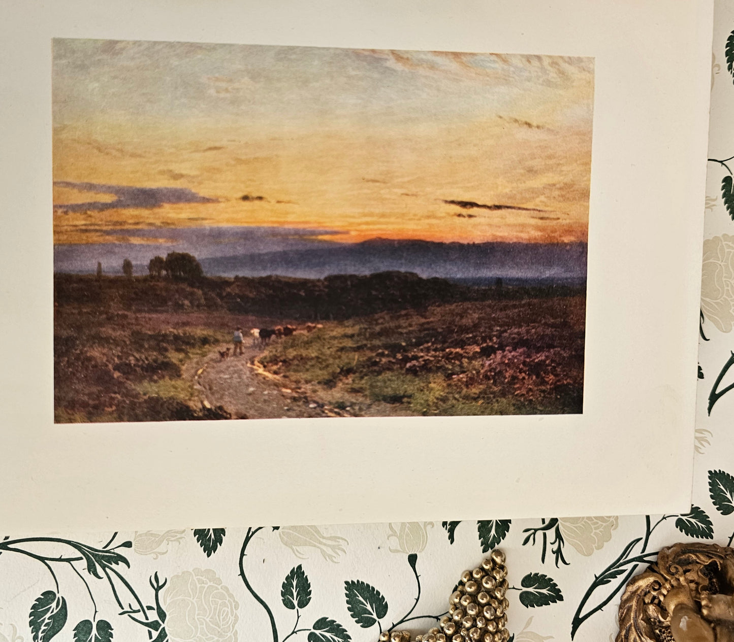 1912 Surrey by Sutton and Moncrieff / A&C Black, London / 75 Super Colour Plates / Lovely Decorative Binding / Good Condition / Antique Book