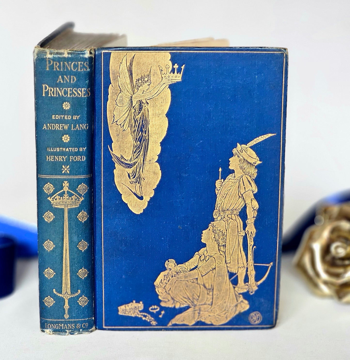 1908 The Book of Princes and Princesses by Mrs Lang / First Edition, Longmans Green & Co., London / Beautifully Illustrated Antique Book