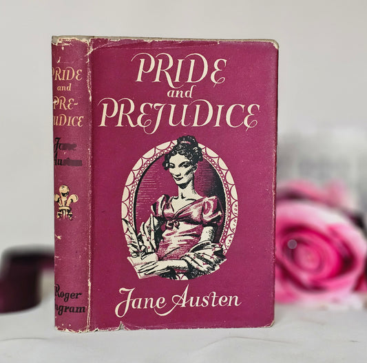 1947 Pride and Prejudice by Jane Austen / Roger Ingram, London / Charming Vintage Edition in Good Condition / Dust Jacket / Scarce