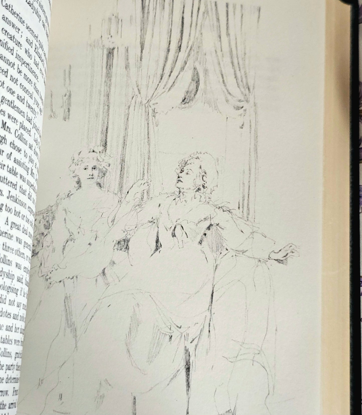 1968 Pride and Prejudice by Jane Austen / Heron, London / Beautiful Dark Blue Faux Leather And Gilt / Illustrated / Good Condition