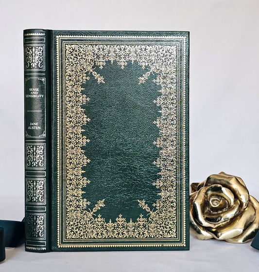 1980 Sense & Sensibility by Jane Austen / Guild Publishing, London / Excellent Condition / Green Faux Leather and Gilt / Vintage Austen Book