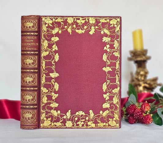 1911 Stories From Herodotus Retold by HL Havell / George Harrap London / Richly Illustrated / Decorated Boards / Good Condition Antique
