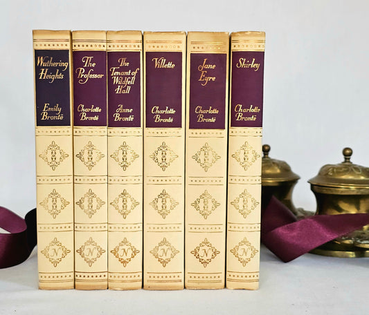 Beautiful Set of Bronte Novels From The 1950s / Scarce Vintage Set / Very Good Condition / Jane Eyre, Wuthering Heights, Wildfell Hall etc.