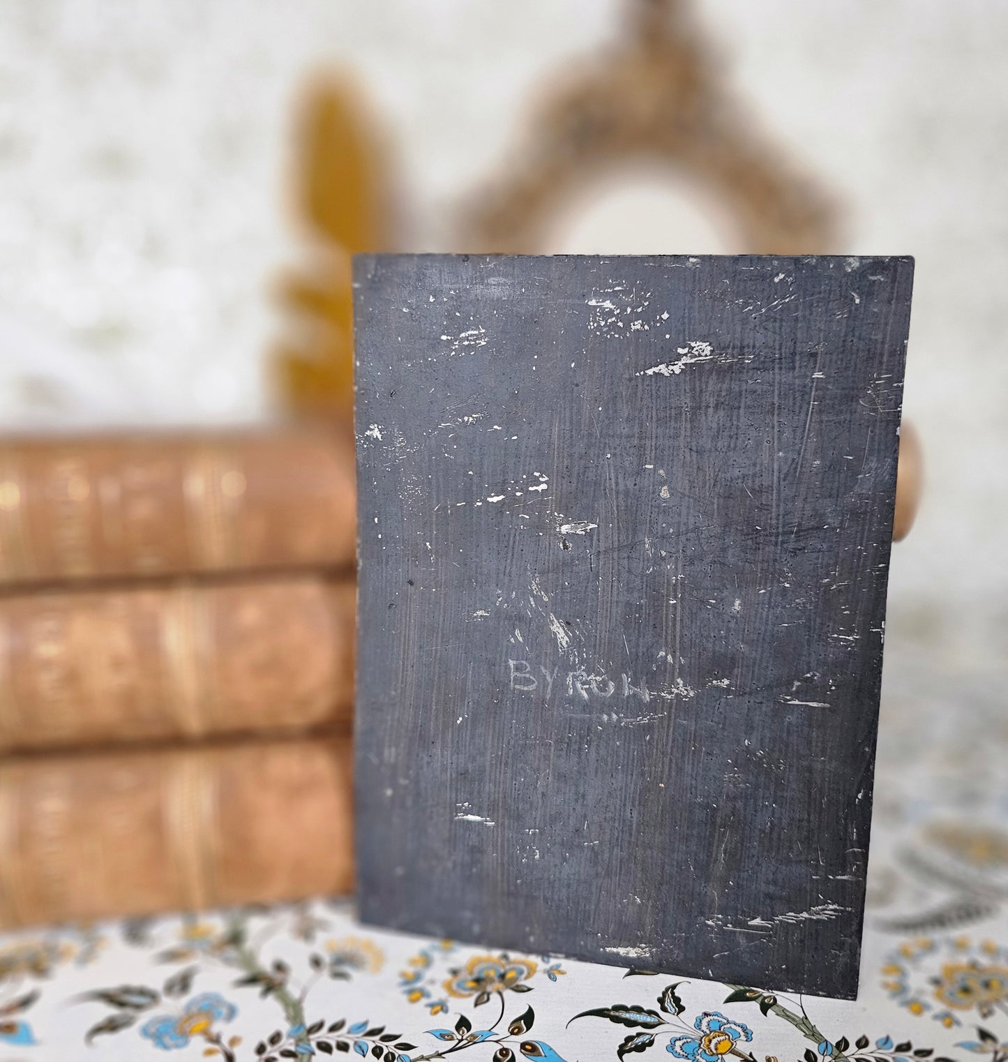 19th Century Portrait of Lord Byron / Antique Painting