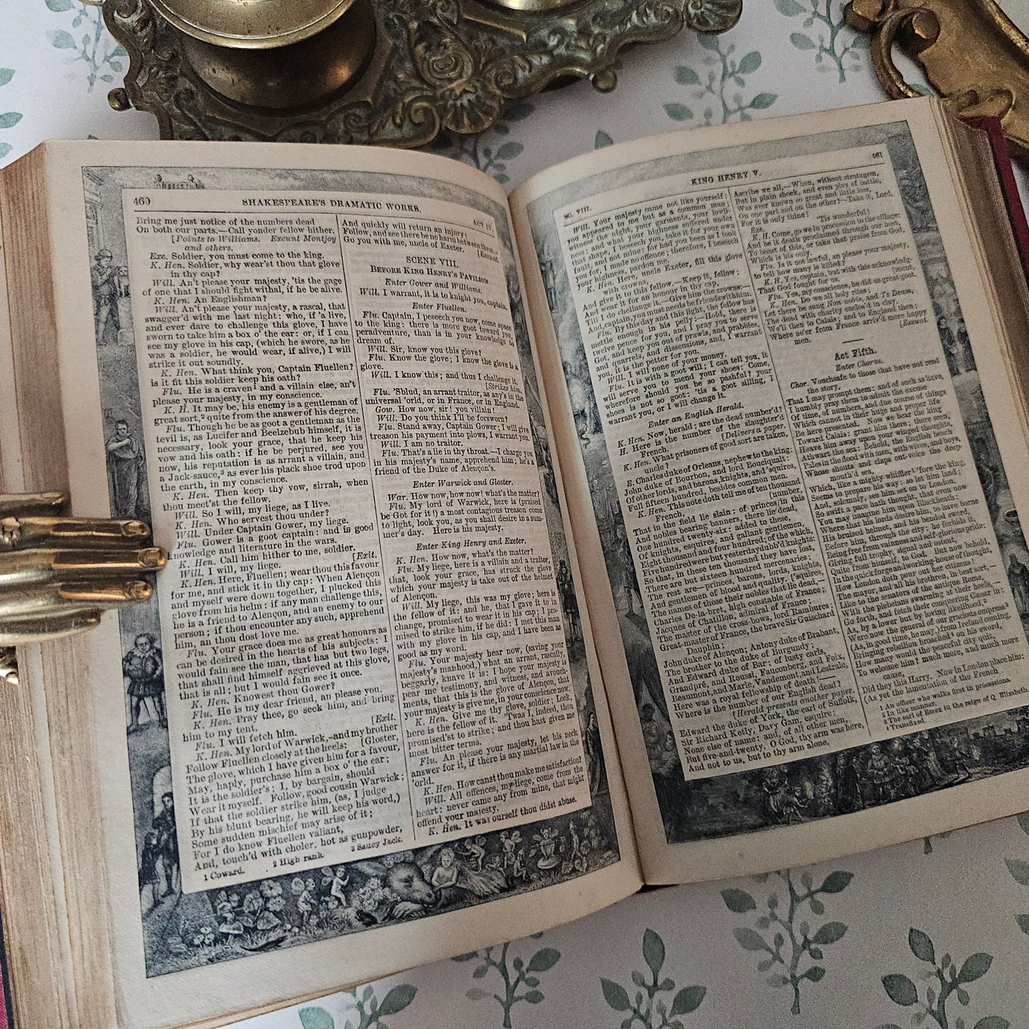 1880s The Dramatic Works of William Shakespeare - Decorative Antique Edition