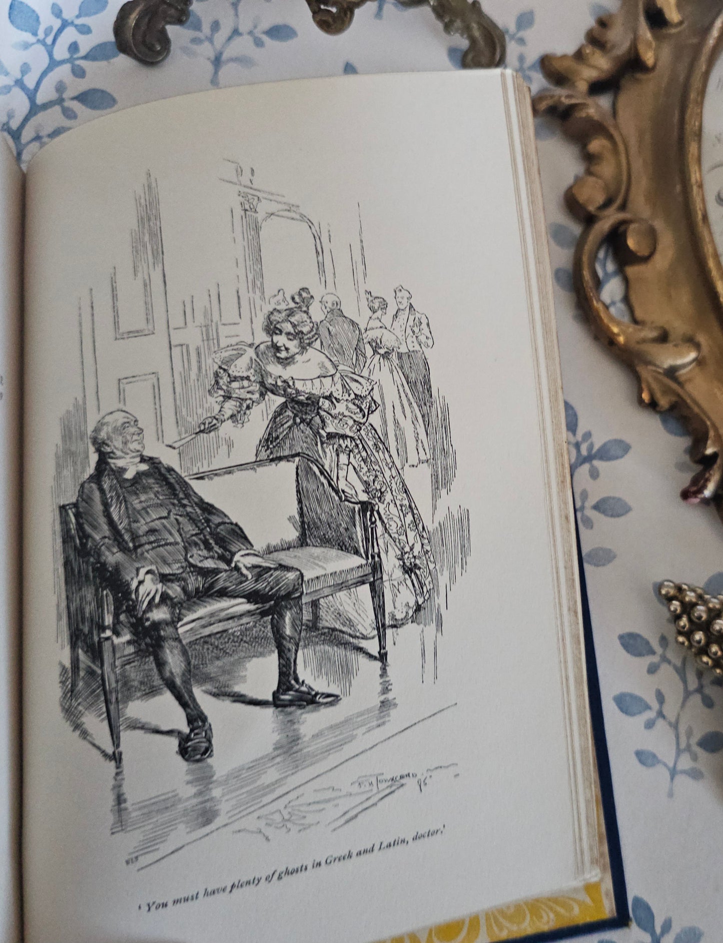 1896 "Gryll Grange" by Thomas Love Peacock: Antique Turbayne Covers, Illustrated