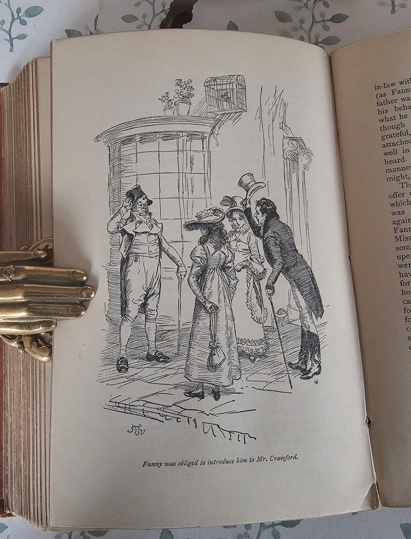 1898 Mansfield Park by Jane Austen: Scarce, Antique Illustrated Book