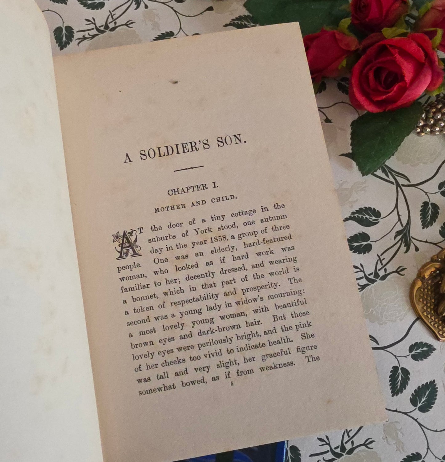 1900s Decorative Set: Three Antique Books