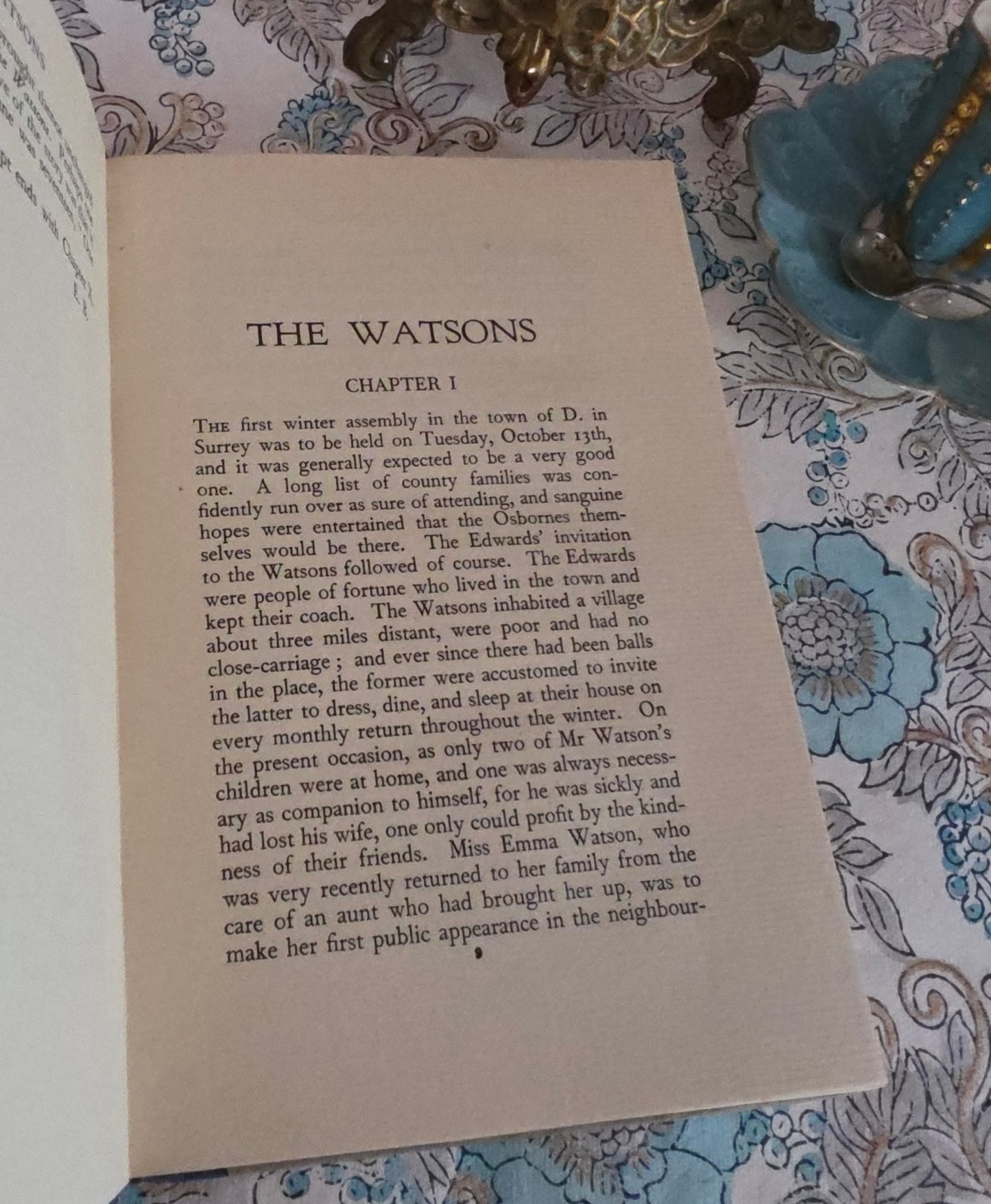 1928 The Watsons by Jane Austen / Vintage Copy of Her Unfinished Novel