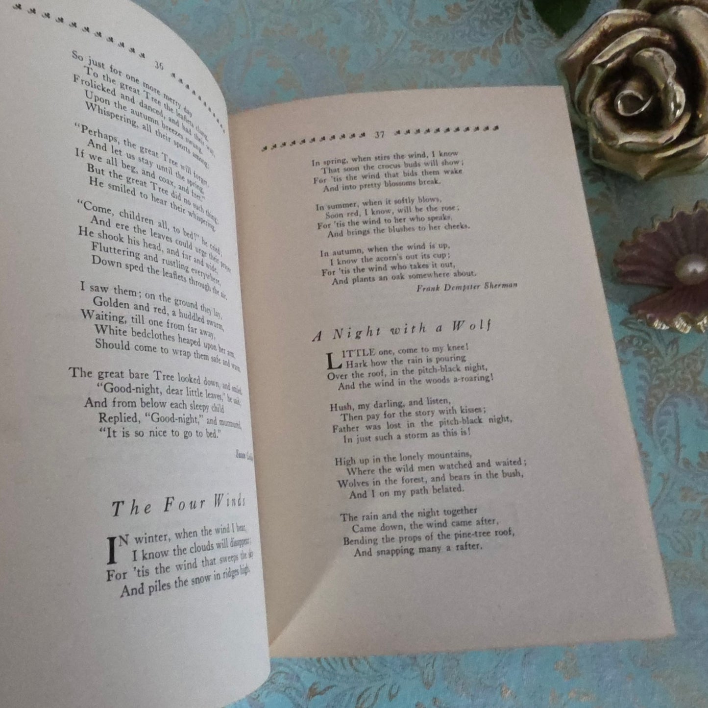 1932 A Treasury of Verse For School and Home - Colour Illustrations