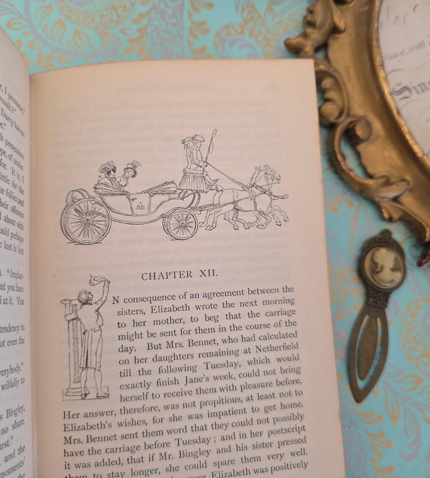 1906 Pride & Prejudice by Jane Austen / Peacock Ed / George Allen, London / Very Good Condition / Illustrated by Hugh Thomson