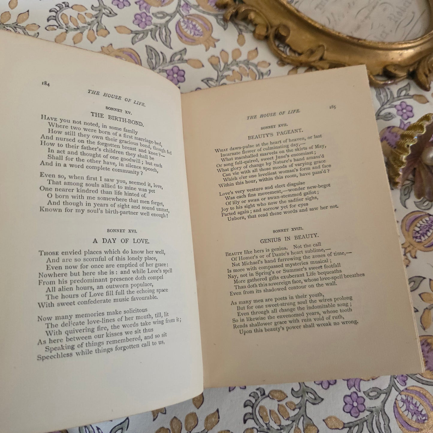 1890 Collected Works of Dante Gabriel Rossetti - In Two Volumes - 1st Edition