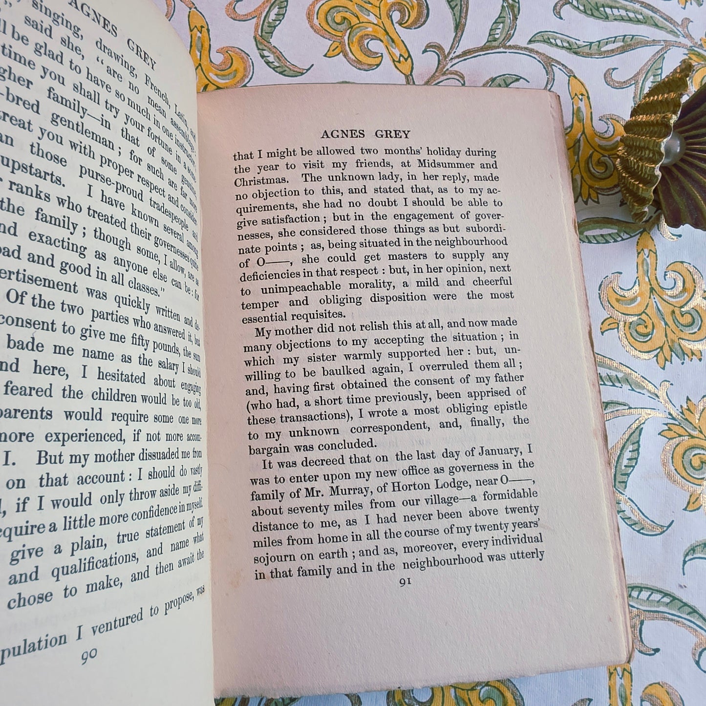 1905 Agnes Grey by Anne Bronte - Antique Book