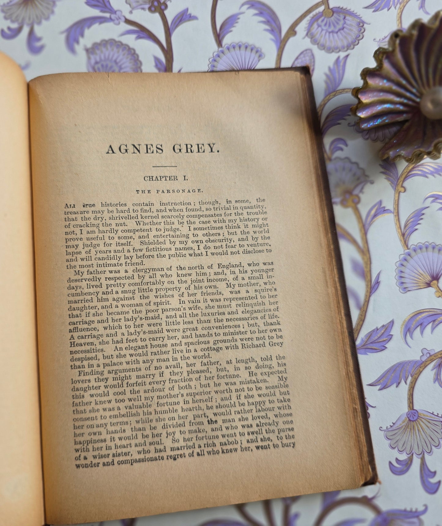 1890s Austen's Emma and Brontes' Wuthering Heights, Agnes Grey Set of Two Antique Books
