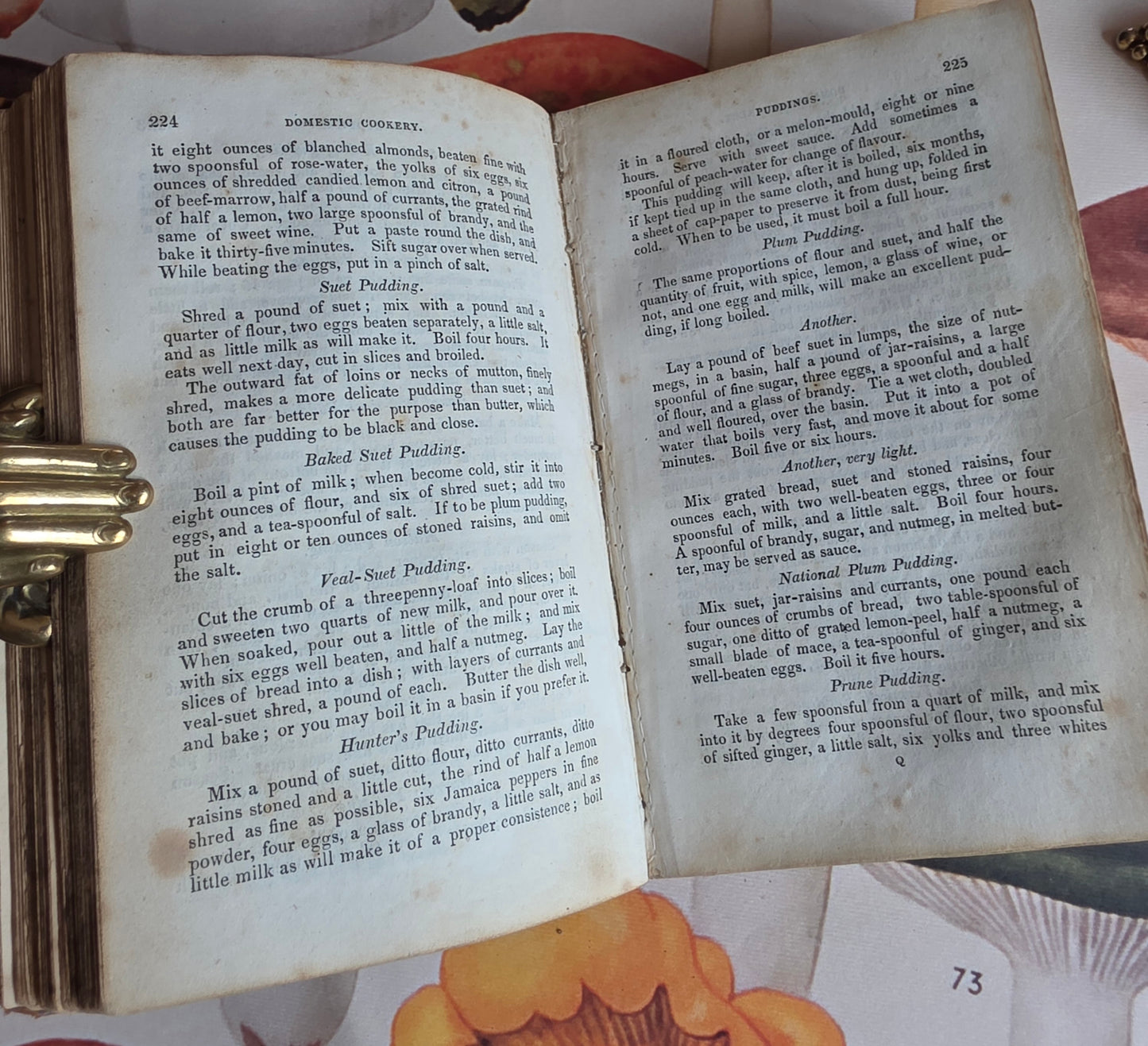 1833 A New System of Domestic Cookery - By A Lady / Illustrated Antique Book