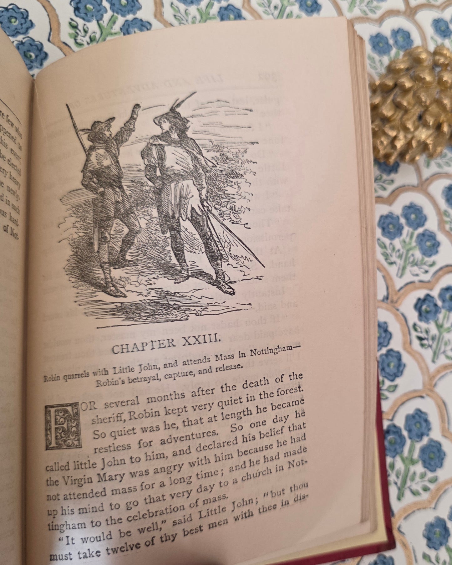 c1900 The Life and Adventures of Robin Hood - Antique Book