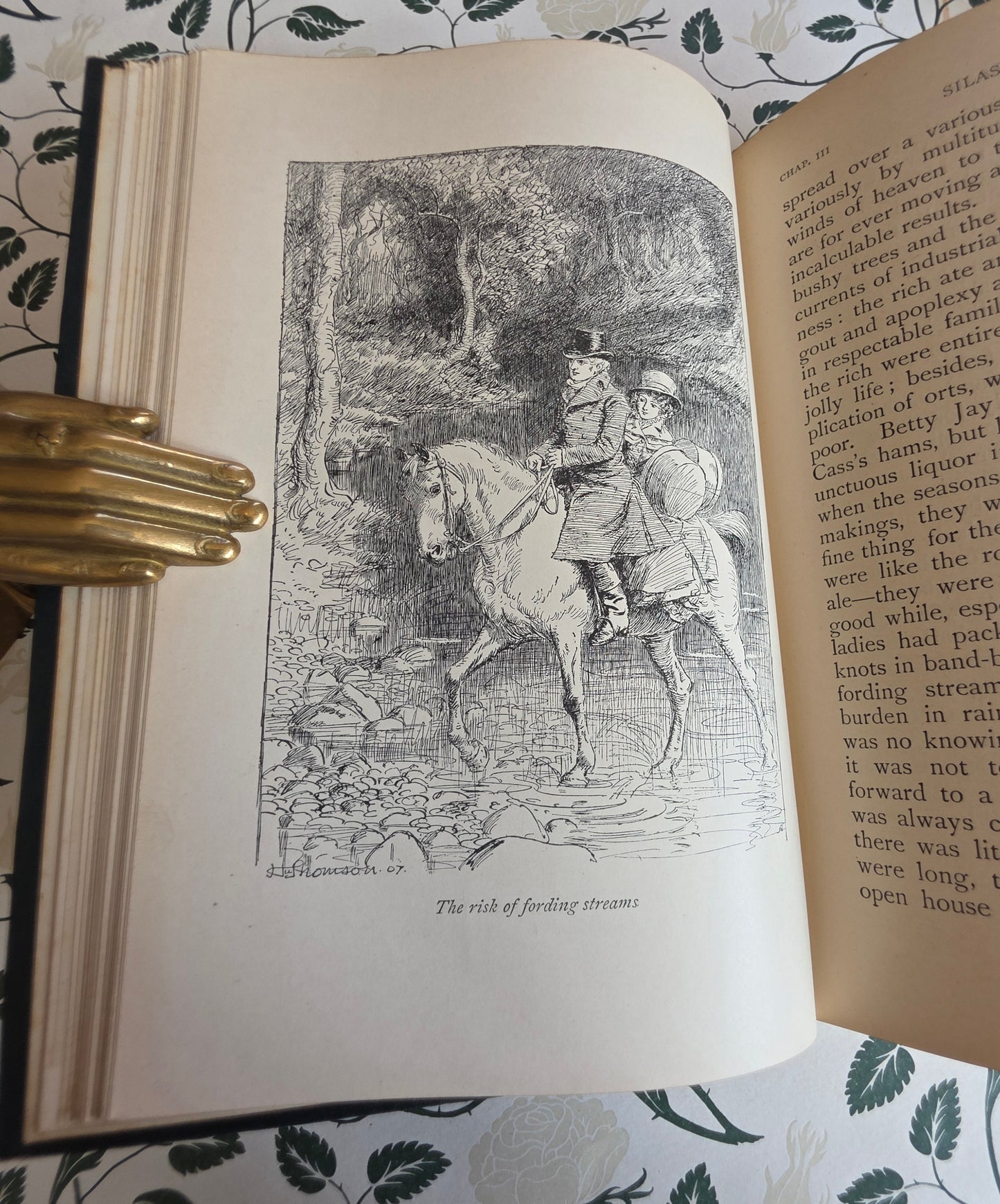 1907 Silas Marner by George Eliot : Illustrated Antique Edition in the Cranford Series