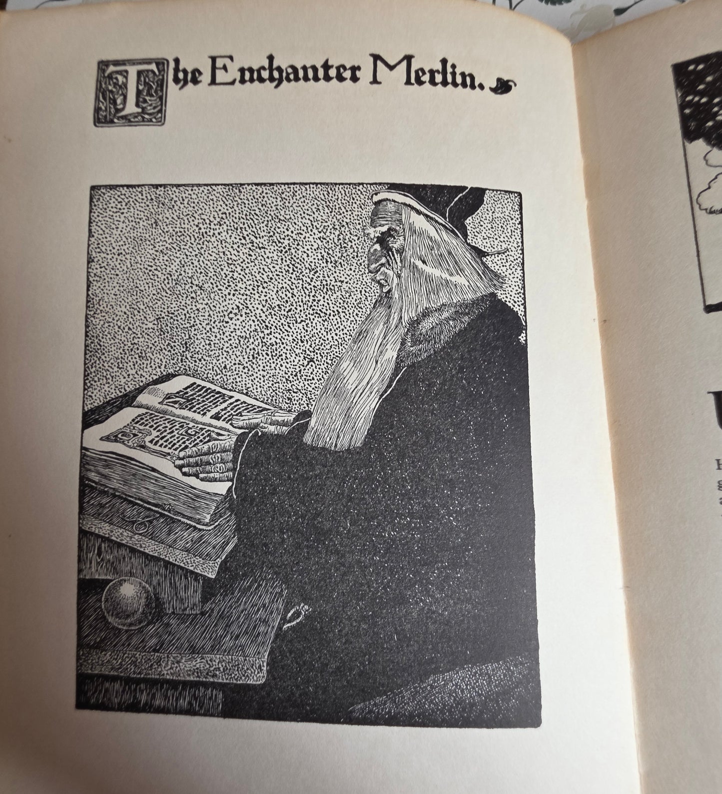 1926 The Story of King Arthur and His Knights - Richly Illustrated Antique Book