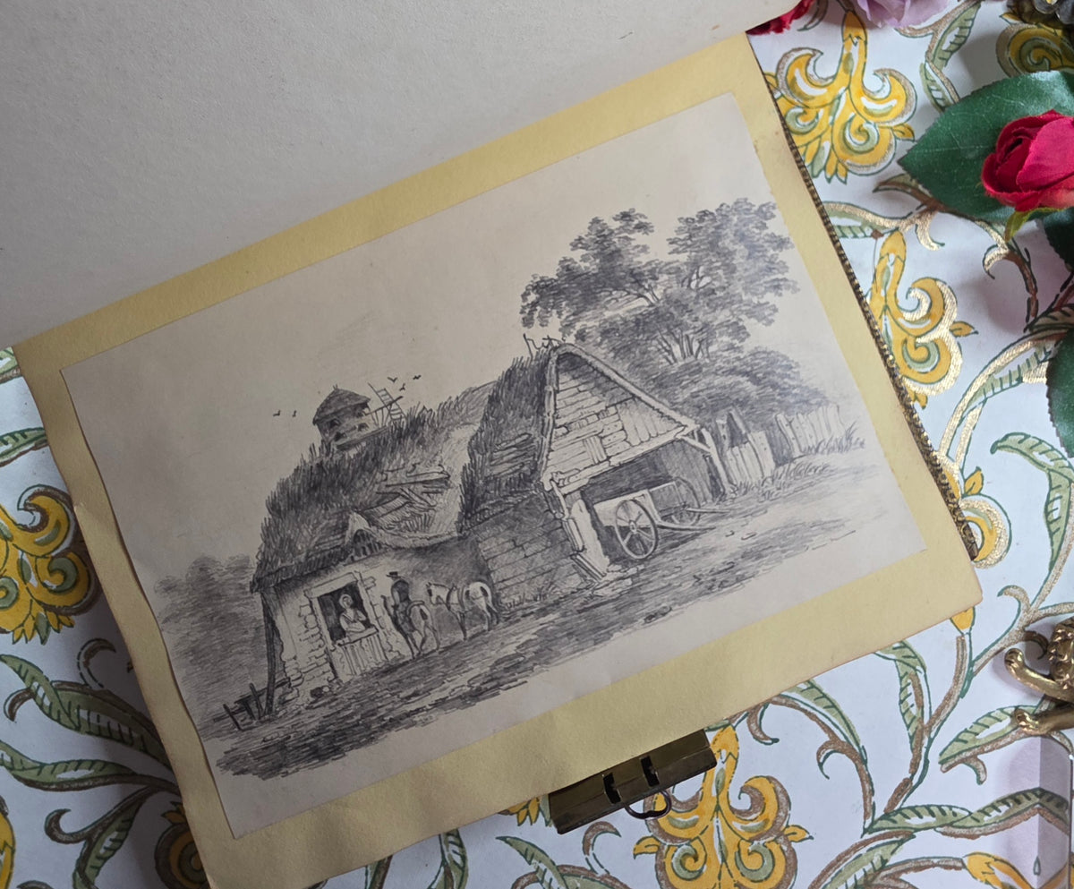 1828 Late Georgian Locked Book - Working Lock and Key