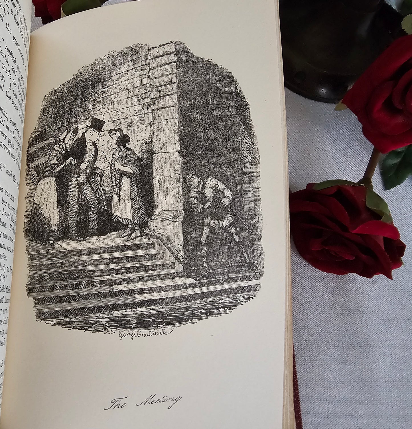 1930s Oliver Twist and Sketches by Boz by Charles Dickens / Vintage Hardback Book in Good Condition / Illustrated / Waverley & Co., London