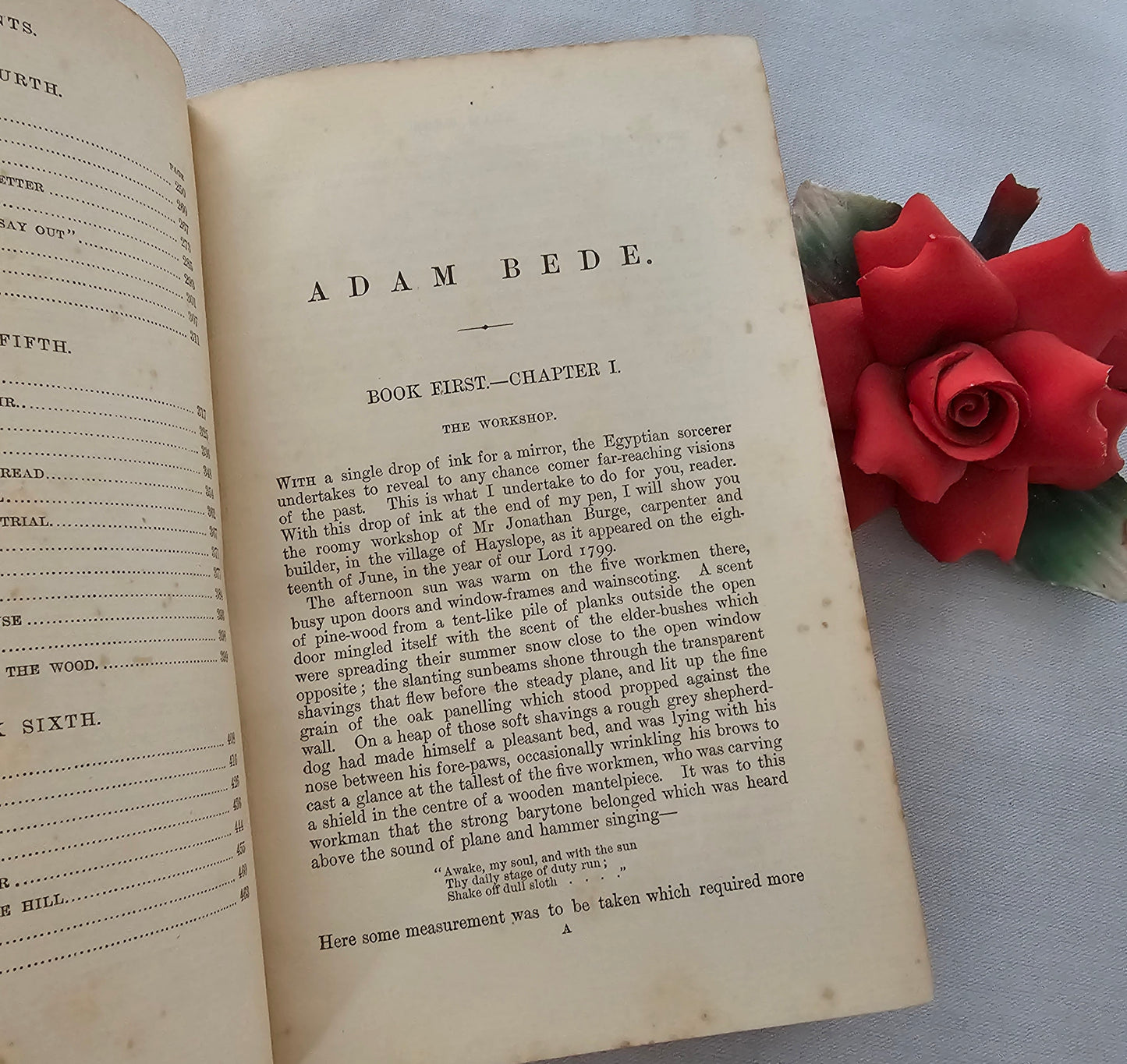 c1900 Adam Bede by George Eliot / WP Nimmo, Hay & Mitchell, Edinburgh / Antique Edition / In Good Condition / Decorative Boards