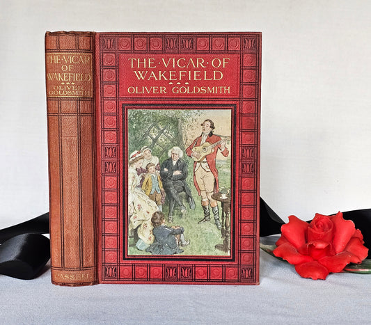 c1908 The Vicar of Wakefield and Poems by Oliver Goldsmith / Cassell & Company London / With Four Illustrations by CE Brock / Good Condition