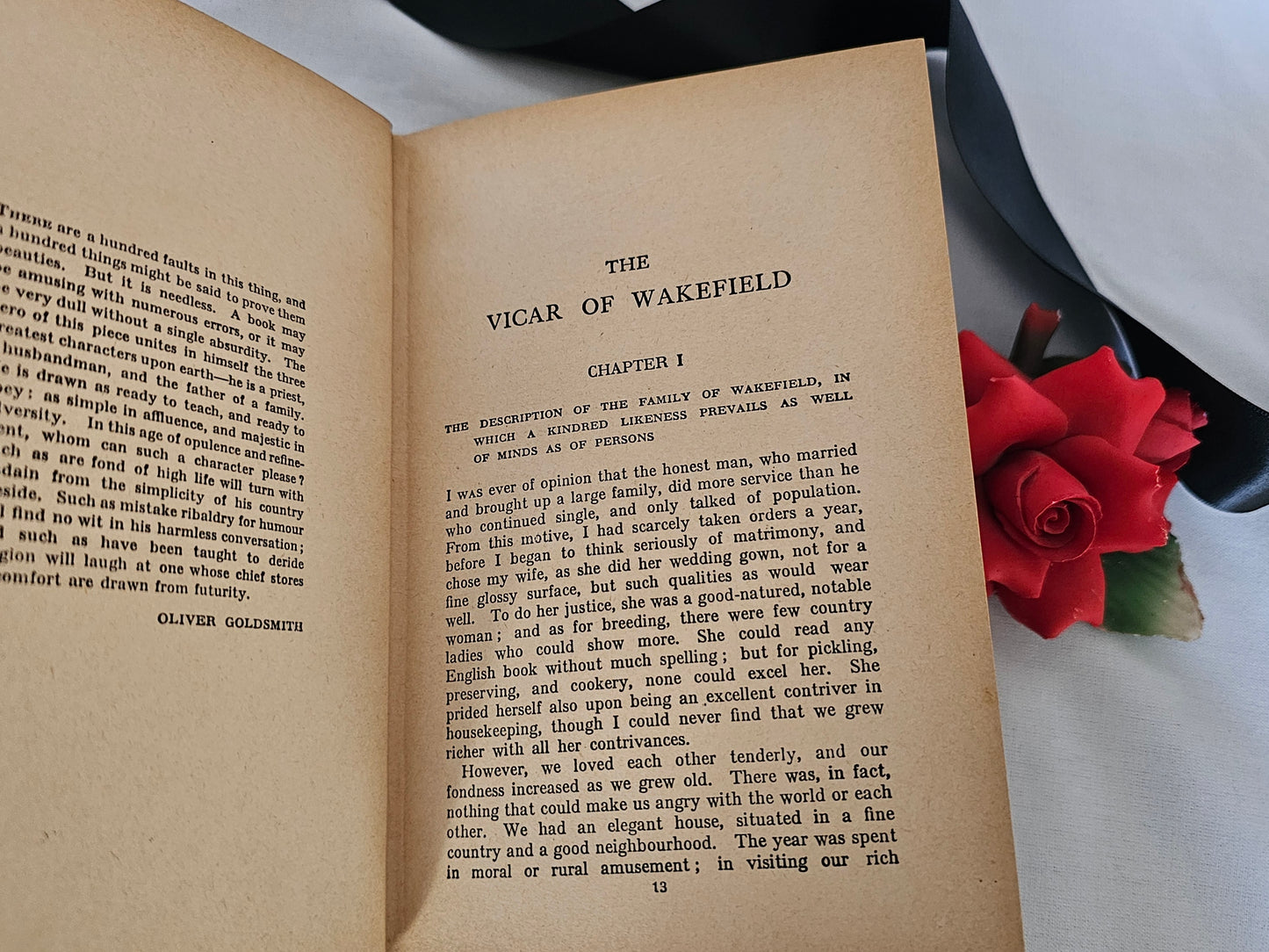 c1908 The Vicar of Wakefield and Poems by Oliver Goldsmith / Cassell & Company London / With Four Illustrations by CE Brock / Good Condition