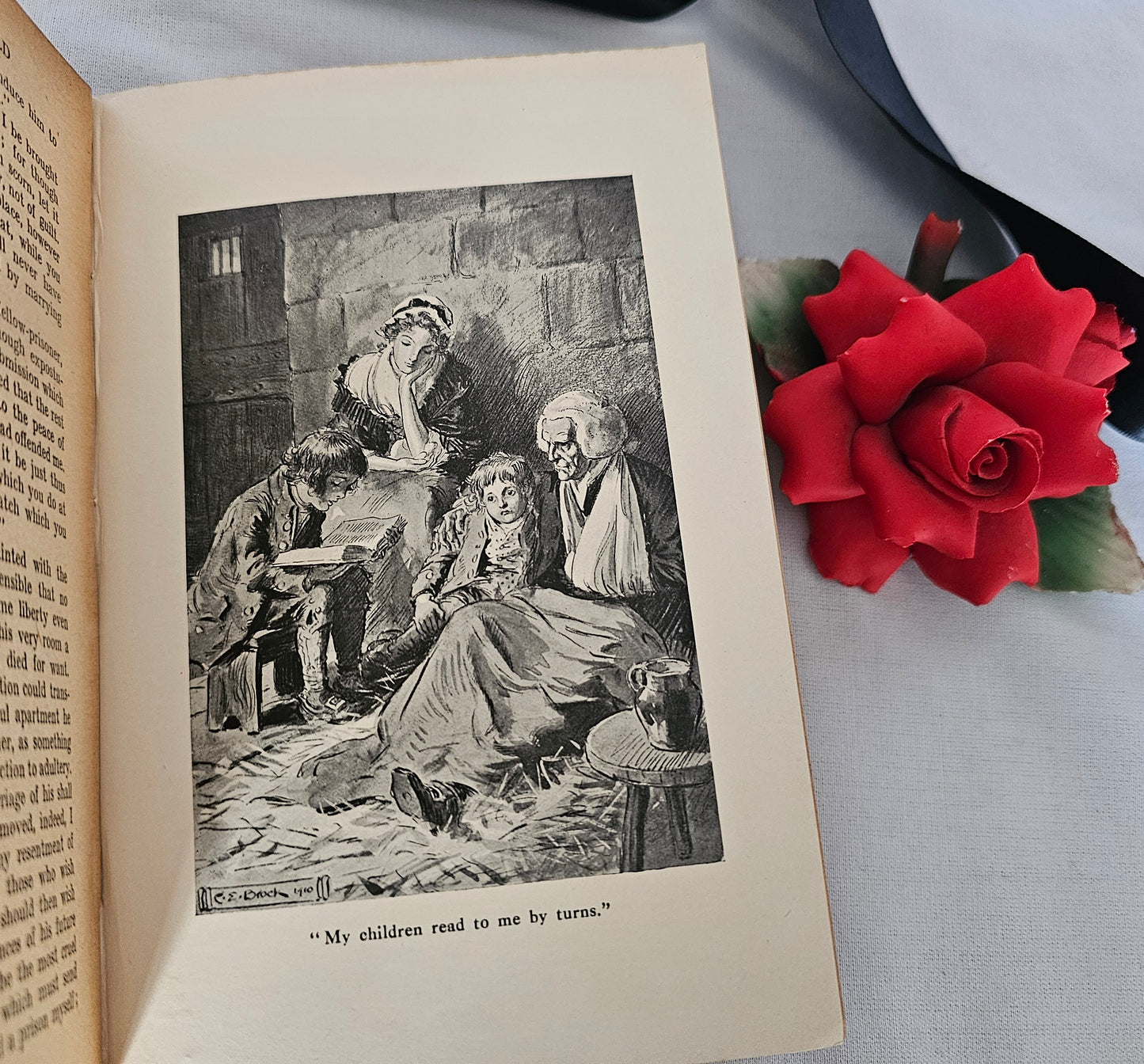 c1908 The Vicar of Wakefield and Poems by Oliver Goldsmith / Cassell & Company London / With Four Illustrations by CE Brock / Good Condition