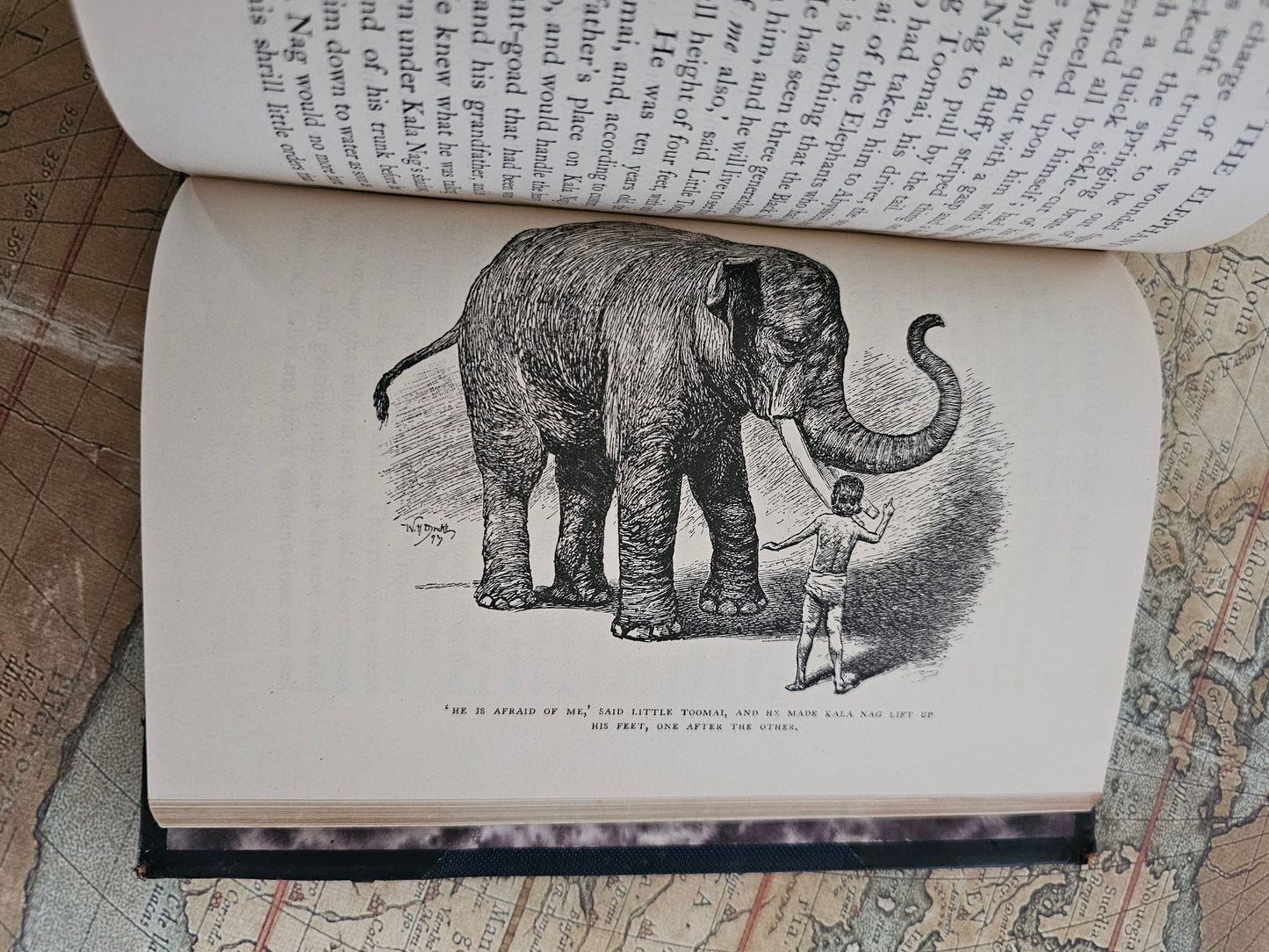 1926 The Two Jungle Books by Rudyard Kipling / Macmillan & Co., London / Richly Illustrated Vintage Edition Containing Both Jungle Books