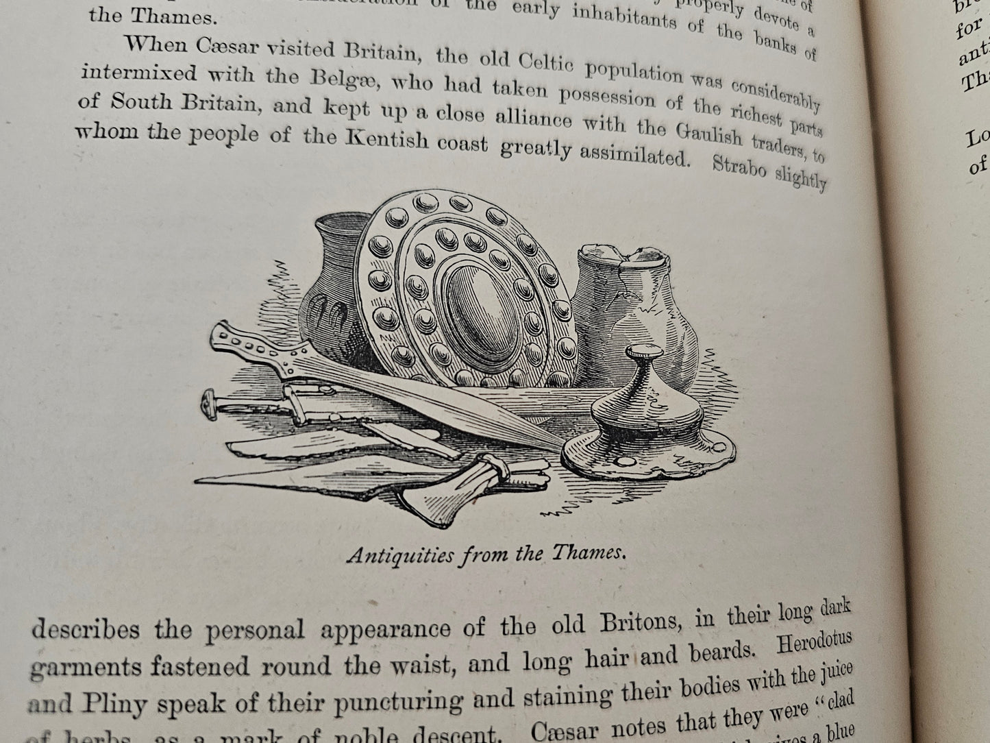 1877 The Book of the Thames From Its Rise to its Fall by Mr & Mrs Hall / JS Virtue, London / Richly Illustrated / With WEAR to the Leather