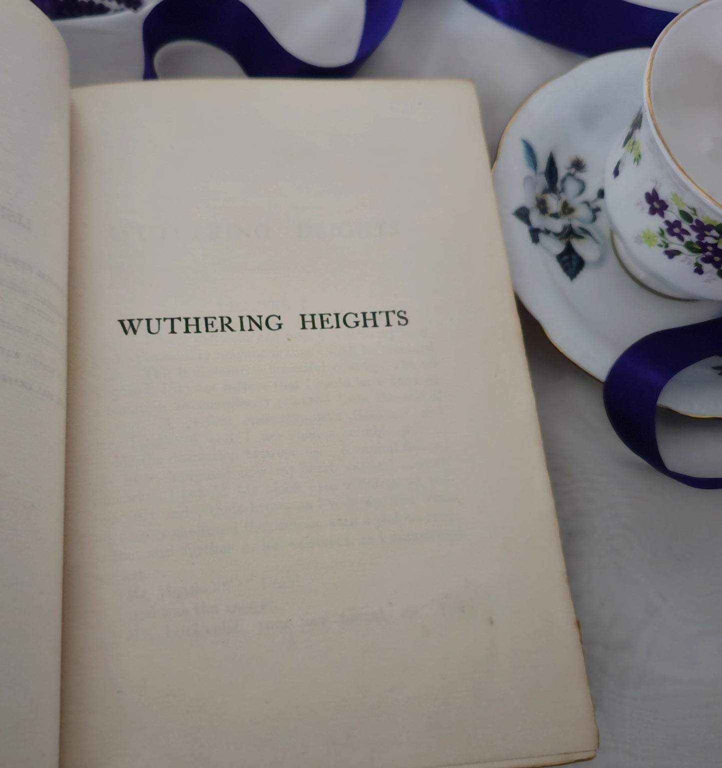 1924 Wuthering Heights by Emily Bronte / John Grant, Edinburgh / Leather Bound / Black & White Illustrations / Antique Book / Good Condition