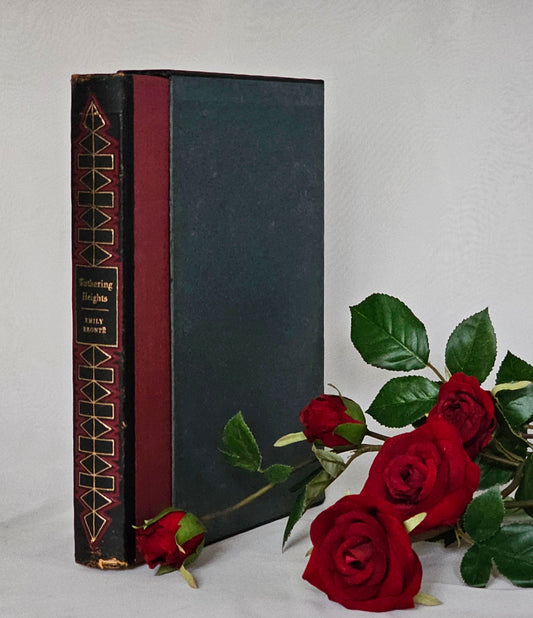 1967 Wuthering Heights by Emily Bronte / Folio Society, London / Lithograph Illustrations / In Original Slipcase Box / Vintage Bronte Book