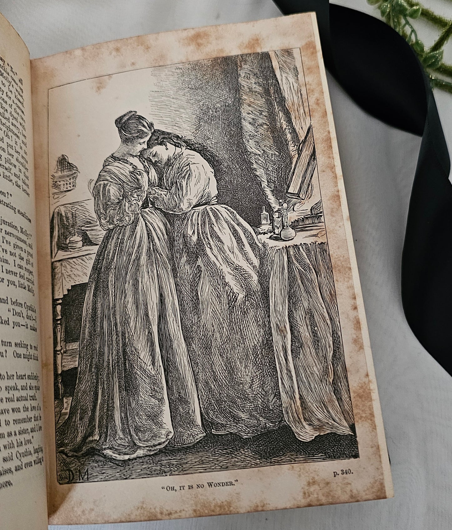 1899 Wives and Daughters by Elizabeth Gaskell / Smith, Elder & Co., London / Four Illustrations / Scarce Antique Edition / 125 Years Old