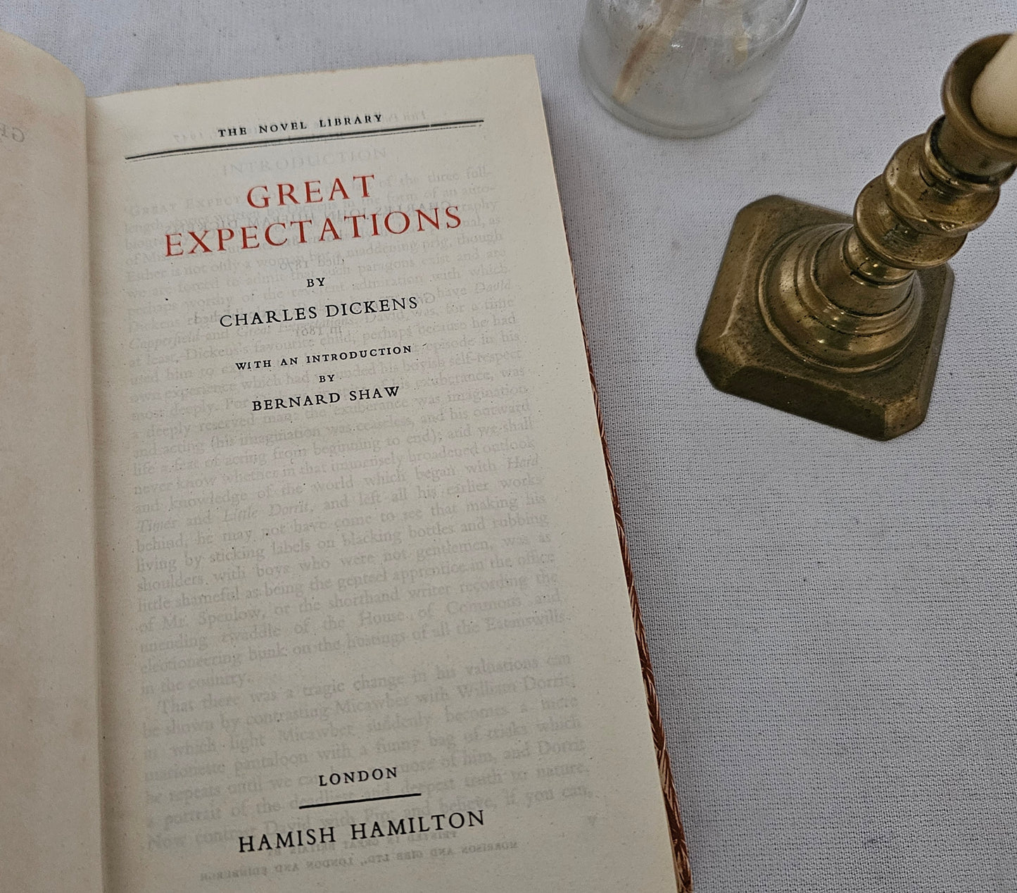 1947 Great Expectations by Charles Dickens / The Novel Library, Hamish Hamilton of London / Lovely Decorative Boards / Excellent Condition