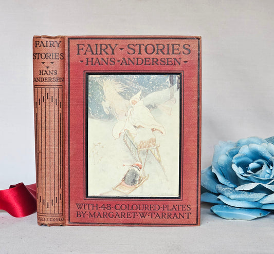 1917 Hans Andersen's Fairy Stories / 48 Colour Plates by Margaret Tarrant / Good Condition / Little Mermaid, Snow Queen, Ugly Duckling etc.