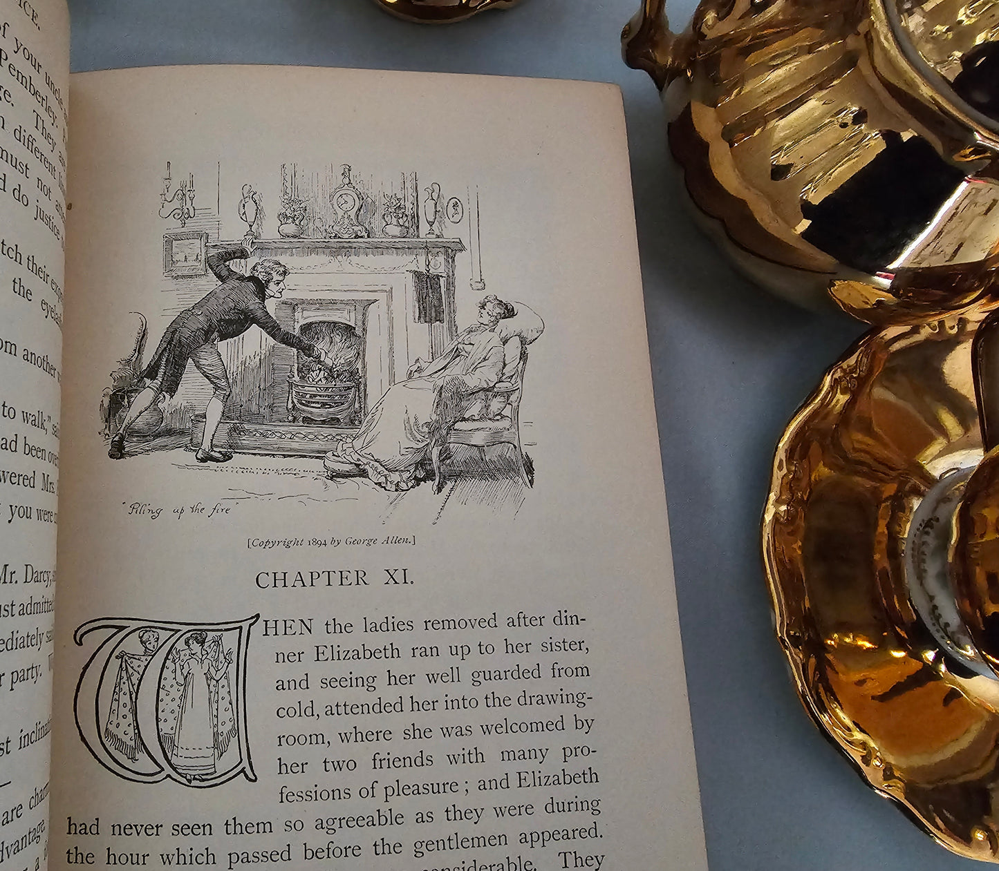 1895 Pride and Prejudice by Jane Austen / The Peacock Edition / George Allen, London / REBACKED - In Good Condition / Illustrated by Hugh Thomson