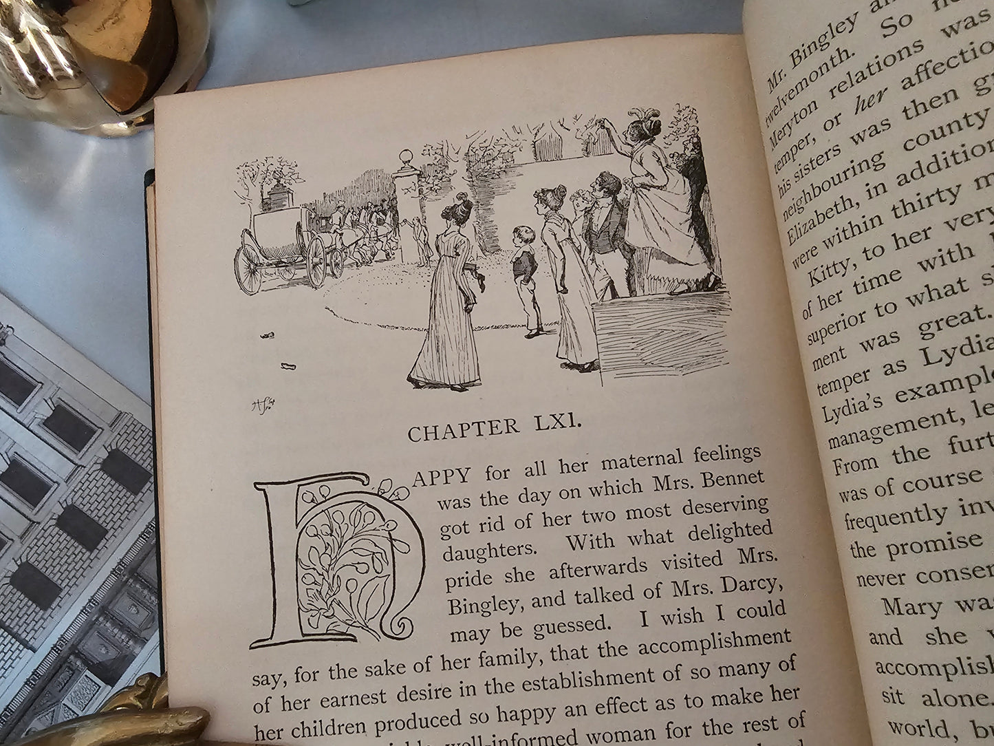 1895 Pride and Prejudice by Jane Austen / The Peacock Edition / George Allen, London / REBACKED - In Good Condition / Illustrated by Hugh Thomson