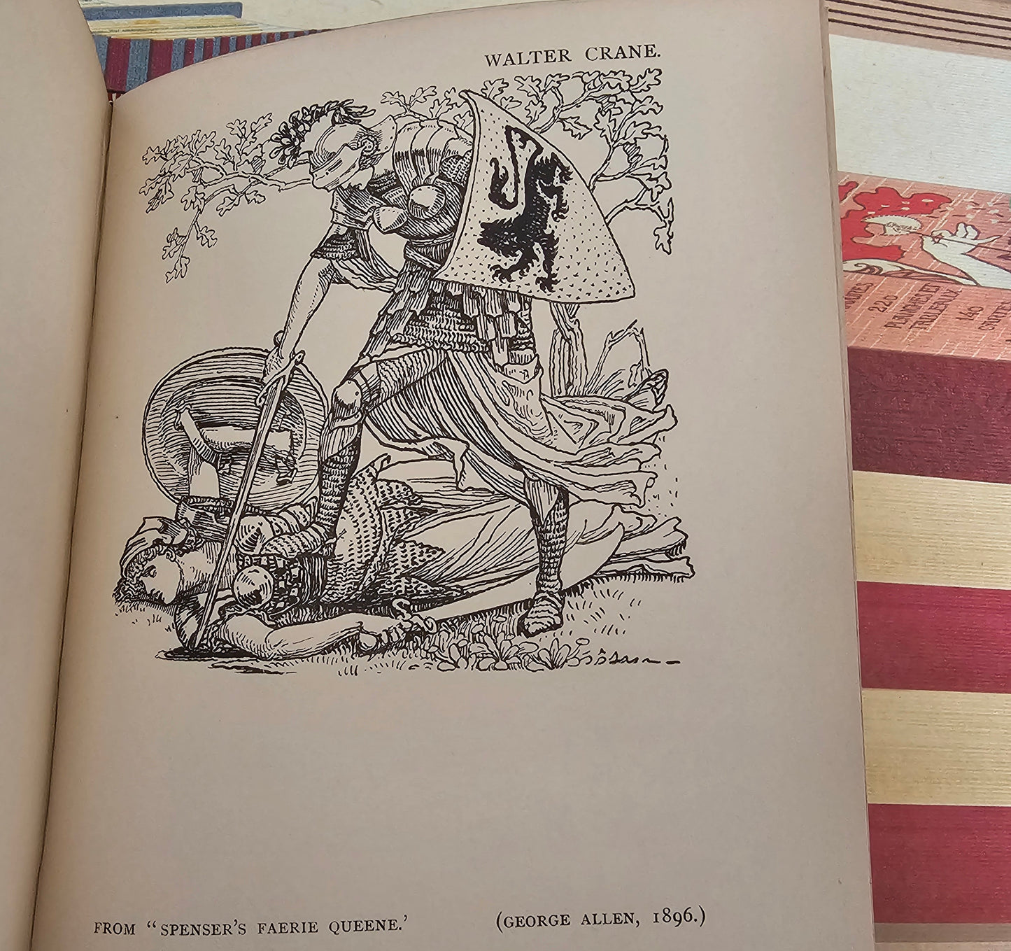 1896 Of the Decorative Illustration of Books Old and New by Walter Crane / George Bell & Sons, London / Richly Illustrated / Fine Binding