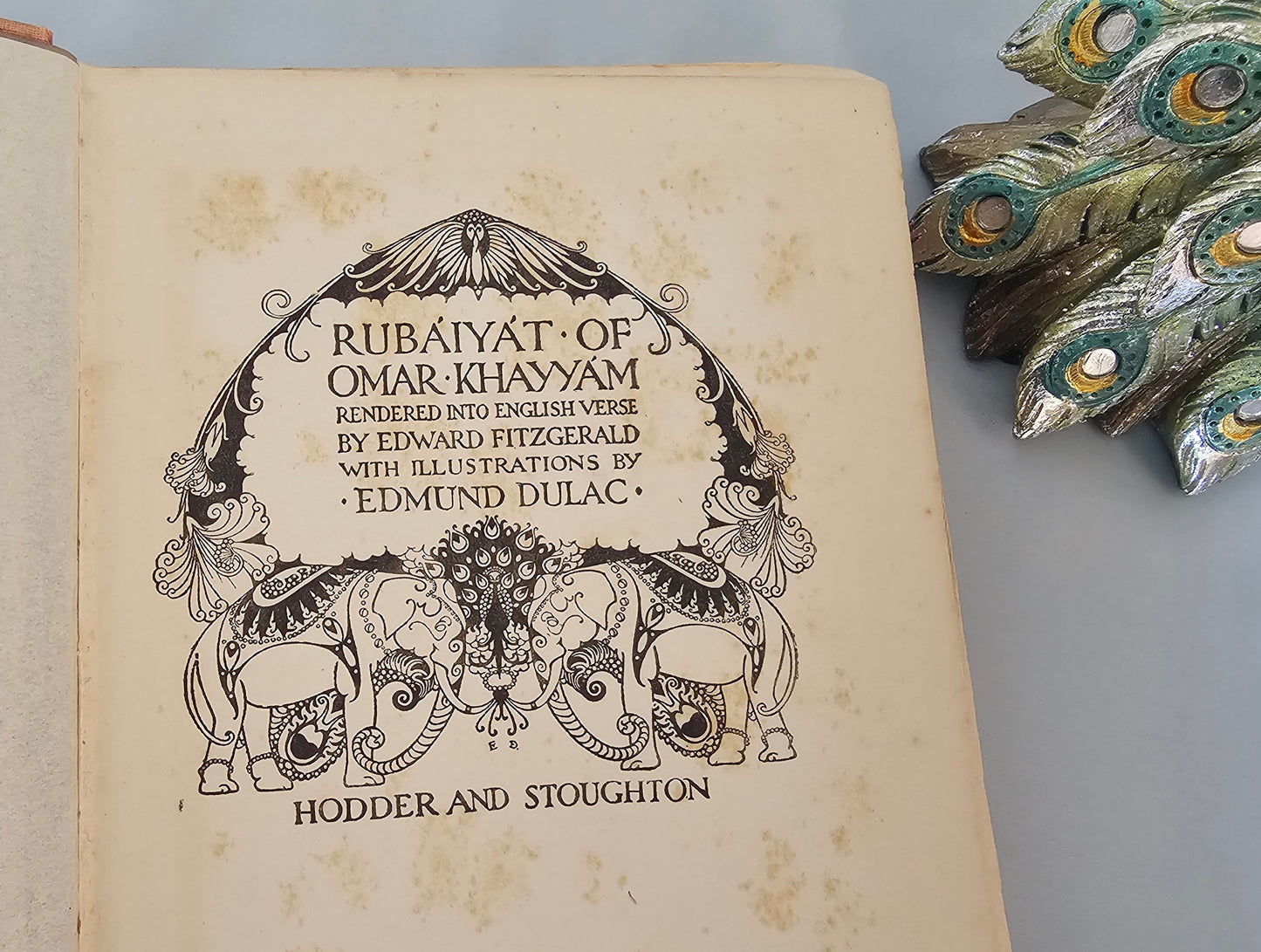 1910 The Rubaiyat of Omar Khayyam / Hodder & Stoughton, London / With Twelve Wonderful Illustrations by Edmund Dulac