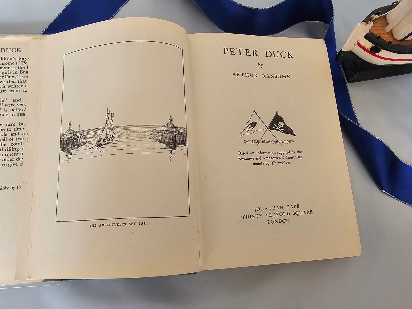 Peter Duck by Arthur Ransome / 1948 Jonathan Cape, London / In The Swallows & Amazons Series / Vintage Hardback Book