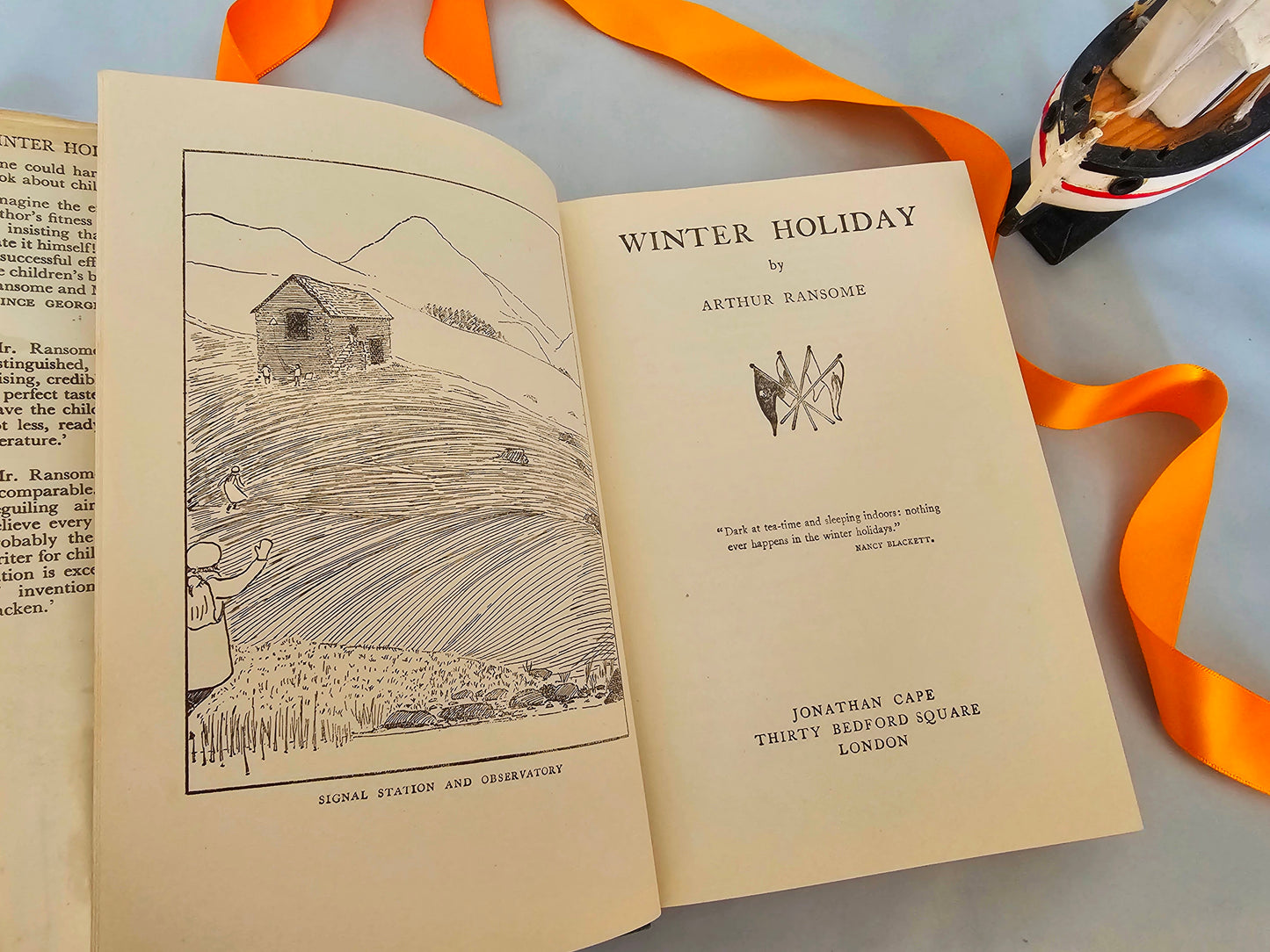 Winter Holiday by Arthur Ransome / 1949 Jonathan Cape, London / In The Swallows & Amazons Series / Vintage Hardback Book