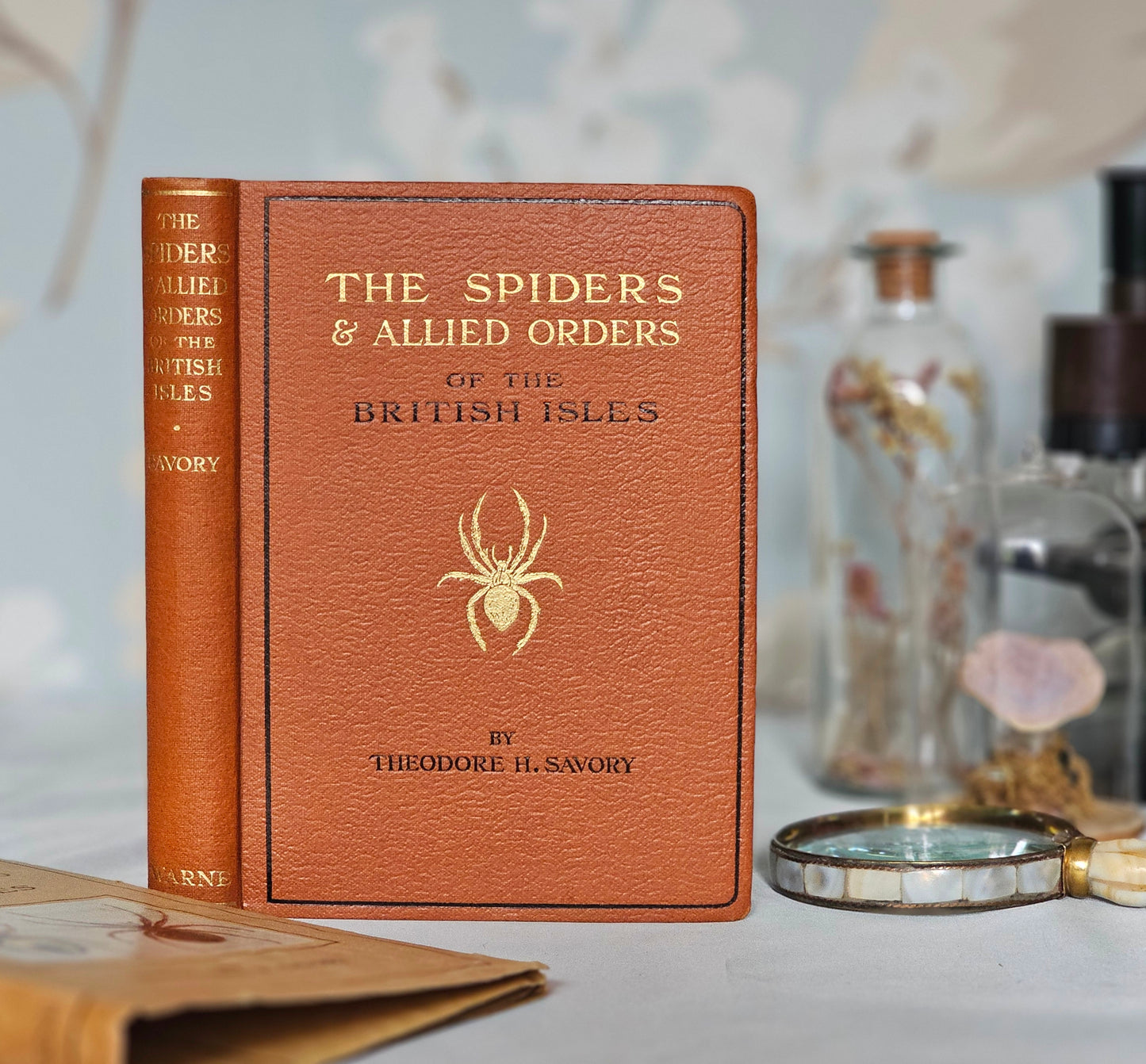 1945 The Spiders and Allied Orders of the British Isles / Frederick Warne & Co, Ltd / Numerous Illustrations / Scarce Dust Wrapper