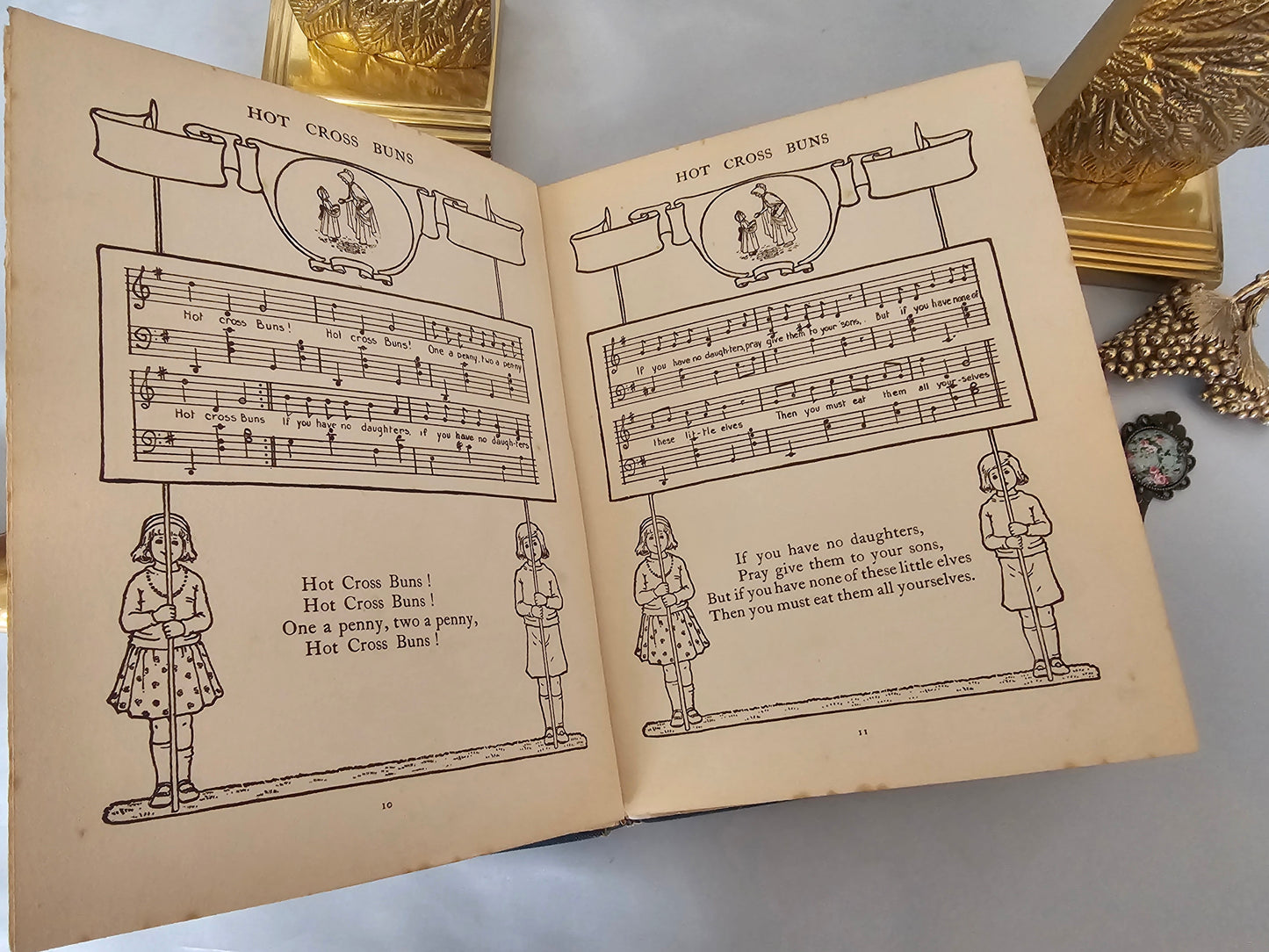 1911 Little Songs For Little People Told by Githa Sowerby and Illustrated by Millicent Sowerby / Decorated With Twelve Lovely Colour Plates