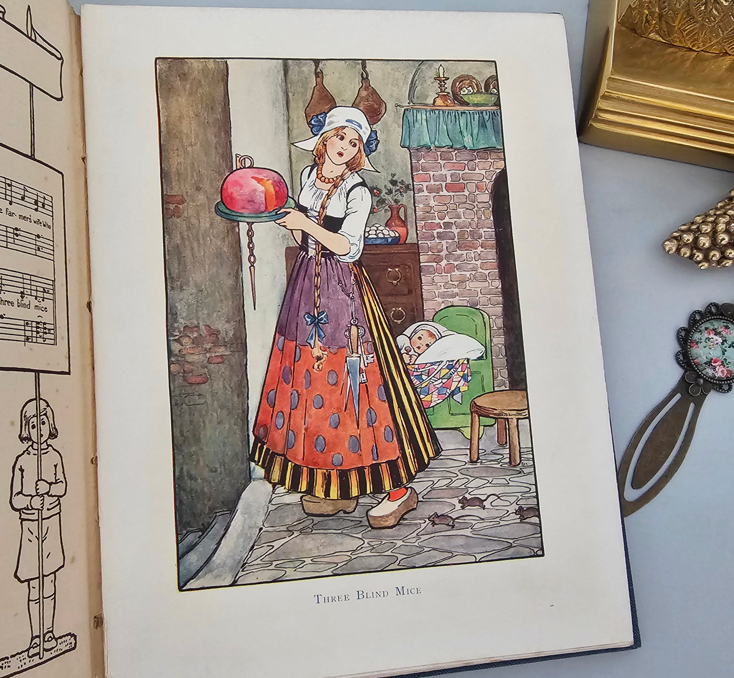 1911 Little Songs For Little People Told by Githa Sowerby and Illustrated by Millicent Sowerby / Decorated With Twelve Lovely Colour Plates