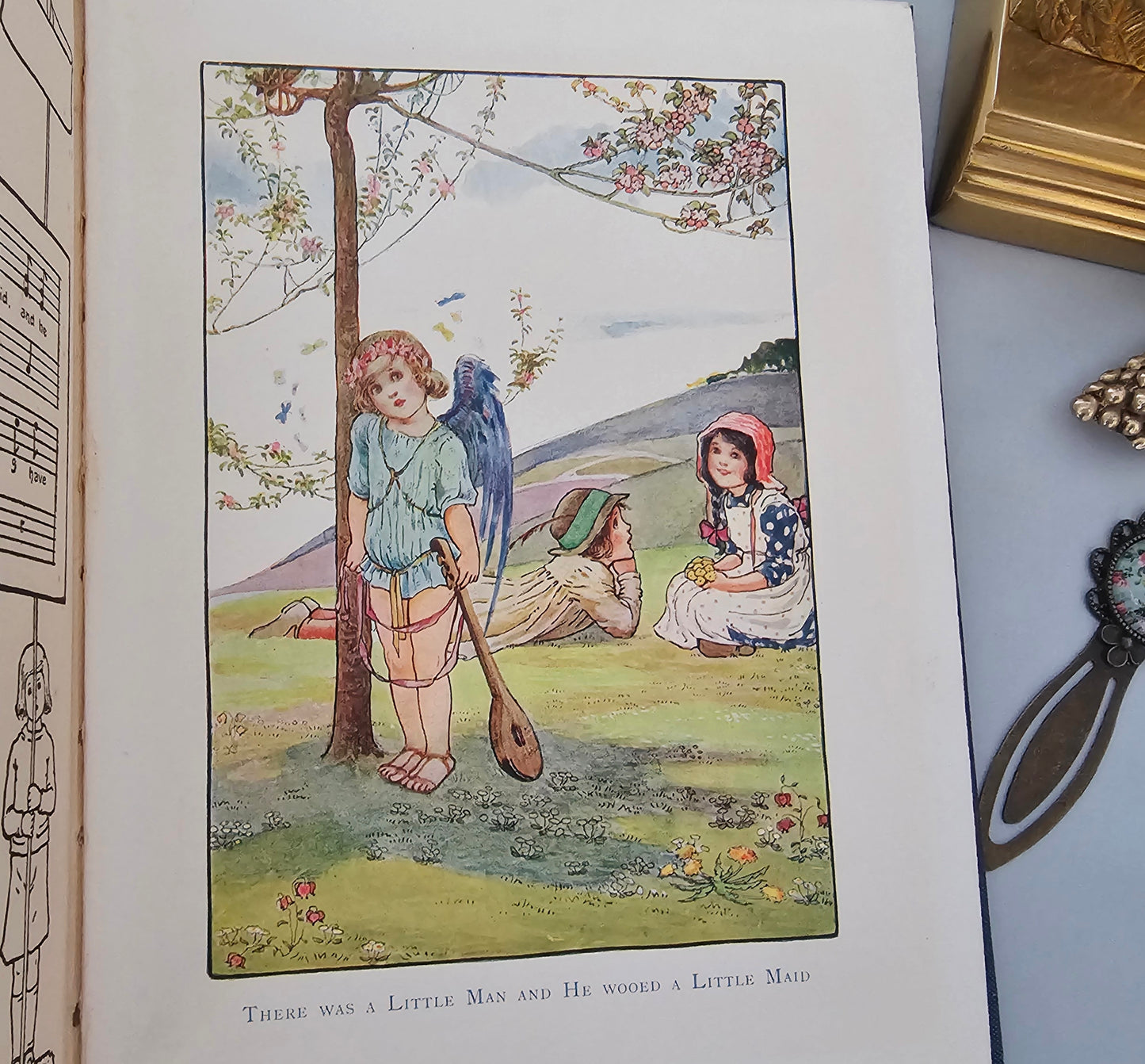 1911 Little Songs For Little People Told by Githa Sowerby and Illustrated by Millicent Sowerby / Decorated With Twelve Lovely Colour Plates