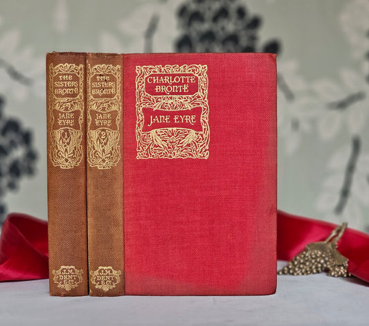 1900 Jane Eyre by Charlotte Bronte / Scarce Two Volume Set / JM Dent & Co., London / Beautifully Illustrated and Decorated / Good Condition